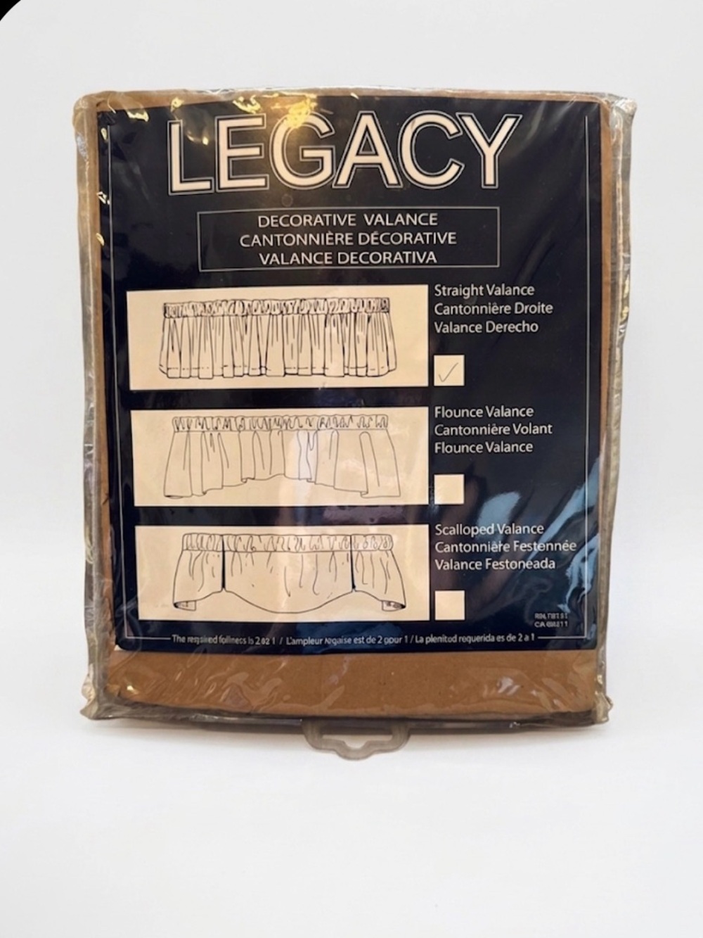 LEGACY Decorative Valance in Tan